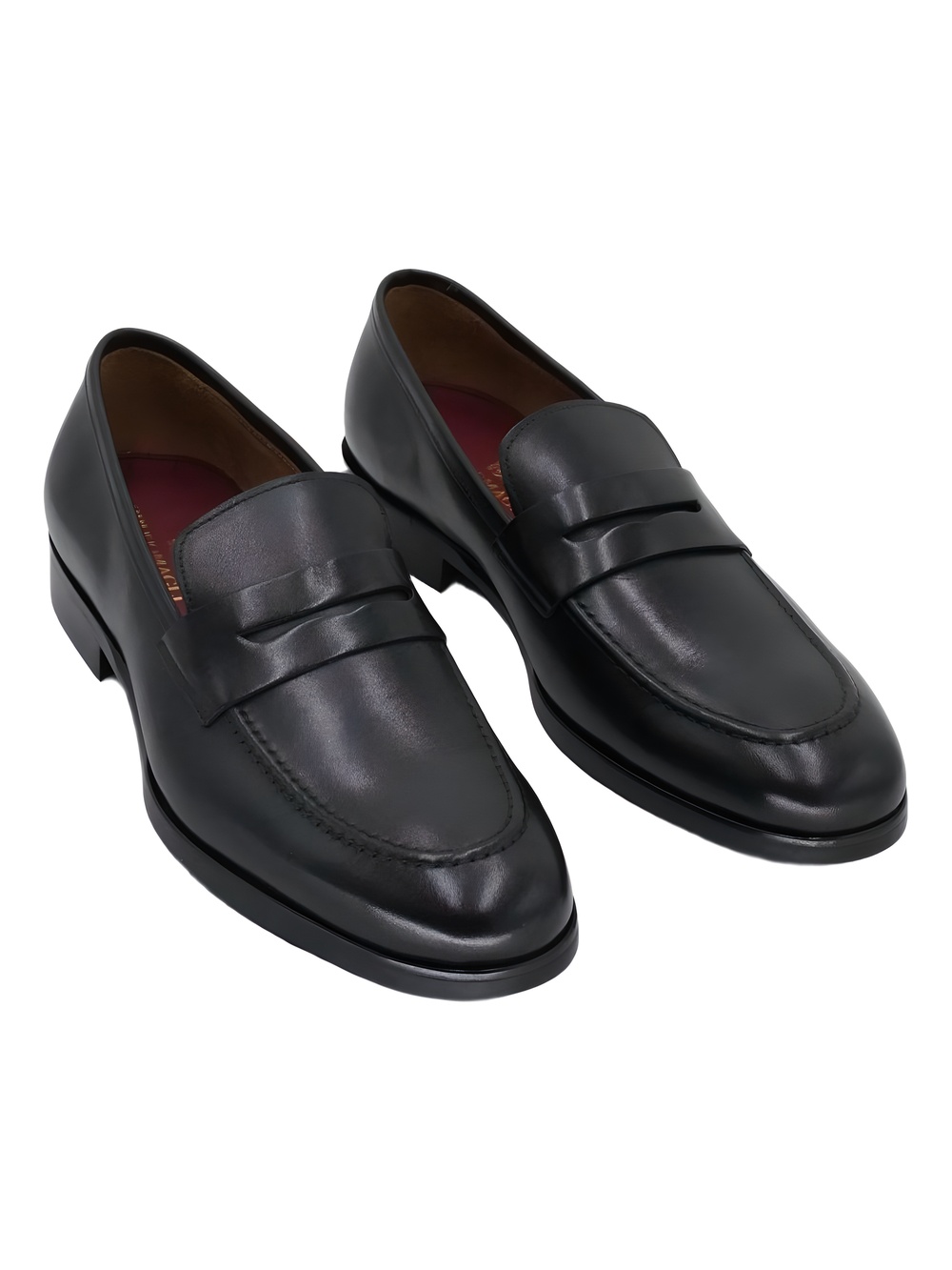 Bruno Magli Mens Preston Leather Penny Loafer Shoes Black Size 10M